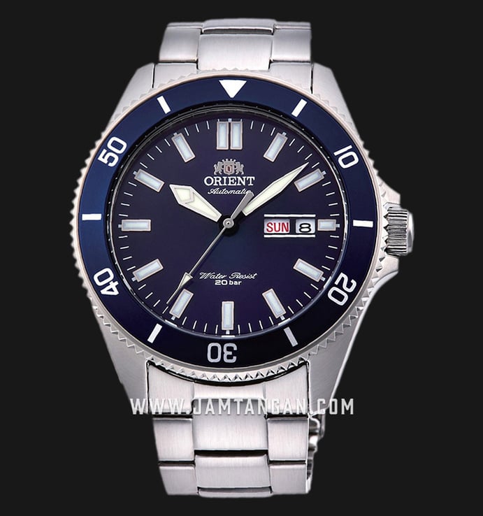 Orient Sports RA-AA0009L Kanno Automatic Divers Blue Dial Stainless Steel Strap