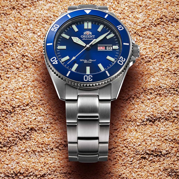 Orient Sports RA-AA0009L Kanno Automatic Divers Blue Dial Stainless Steel Strap