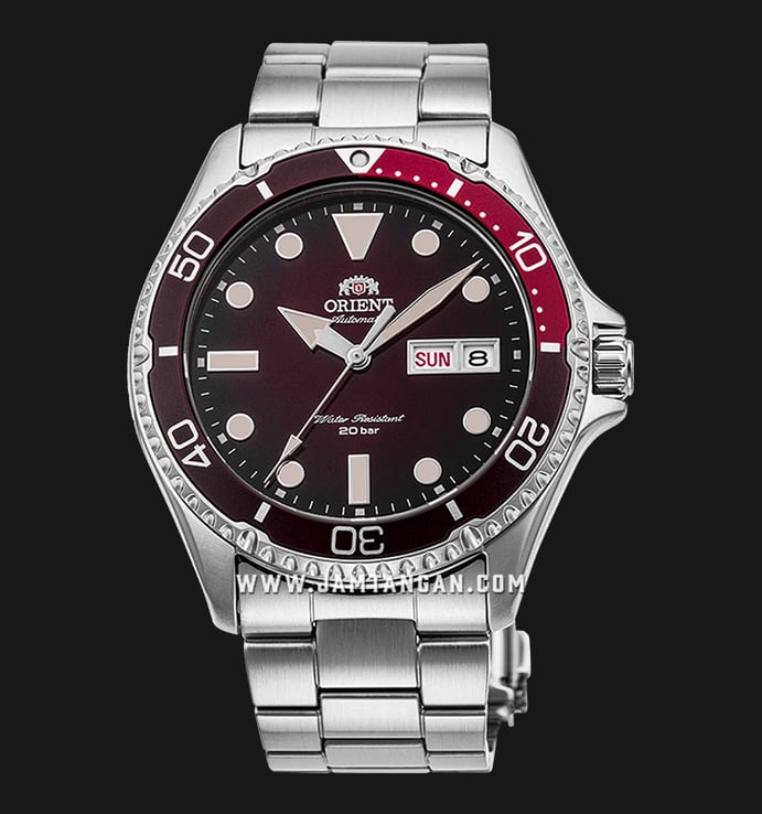 Orient Sport RA-AA0814R Automatic Men Red Dial Stainless Steel Strap