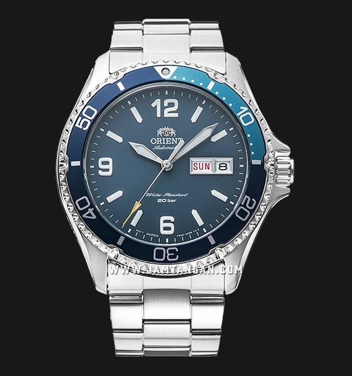 Orient Sports RA-AA0818L Automatic Blue Dial Stainless Steel Strap 