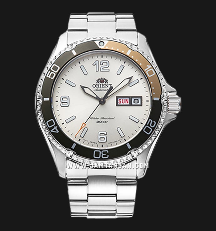 Orient Sports RA-AA0821S Automatic Kamasu Mako Silver Dial Stainless Steel Strap 