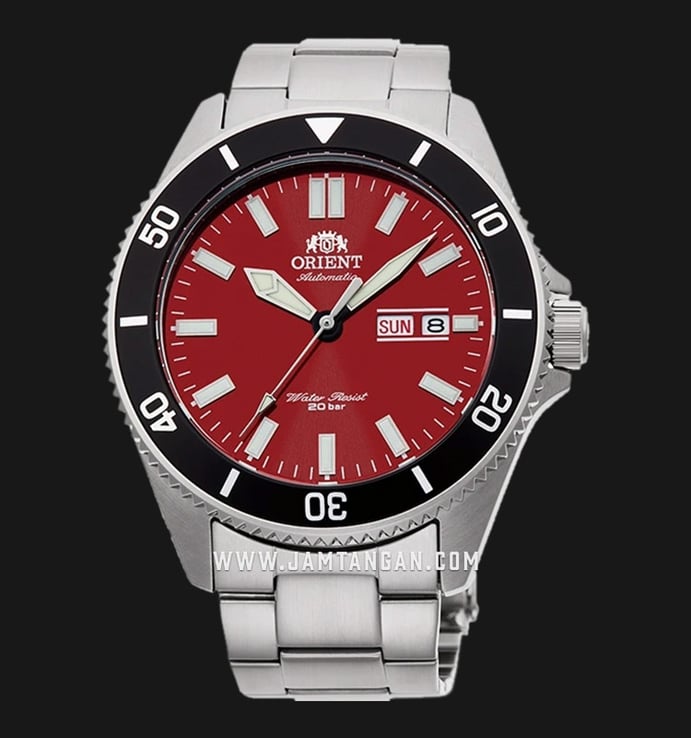 Orient Kanno RA-AA0915R Automatic Men Red Dial Stainless Steel Strap