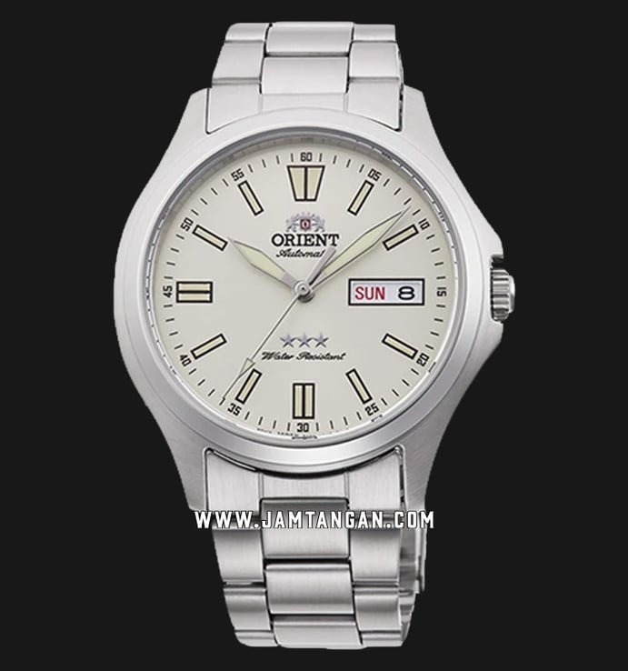 Orient TriStars RA-AB0F12S Automatic Men White Dial Stainless Steel Strap 