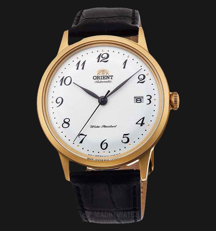 Orient Bambino 4 Classic RA-AC0002S Automatic Men White Dial Black Leather Strap