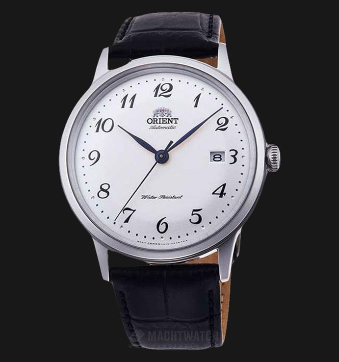 Orient RA-AC0003S Automatic Men White Dial Black Leather Strap