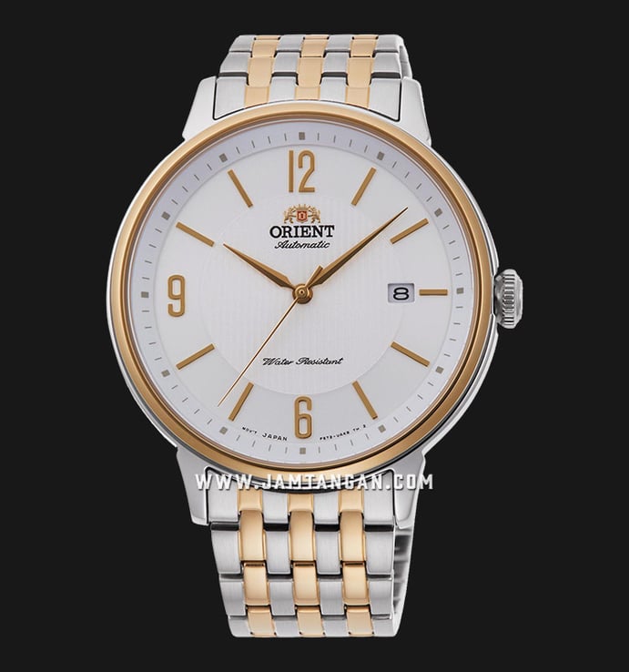 Orient Contemporary RA-AC0J07S Automatic Men White Dial Dual Tone Stainless Steel Strap