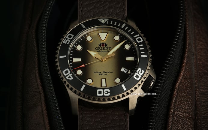 Orient Sports RA-AC0K05G 70th Anniversary Automatic Divers Leather Strap Limited Edition