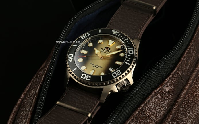 Orient Sports RA-AC0K05G 70th Anniversary Automatic Divers Leather Strap Limited Edition