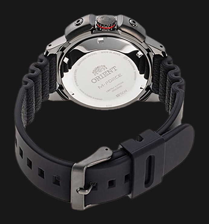 Orient M-Force RA-AC0L09R Gradient Dial Black Silicone Strap LIMITED EDITION