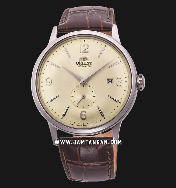 Orient Classic Automatic RA-AP0003S Men Champagne Dial Brown Leather Strap
