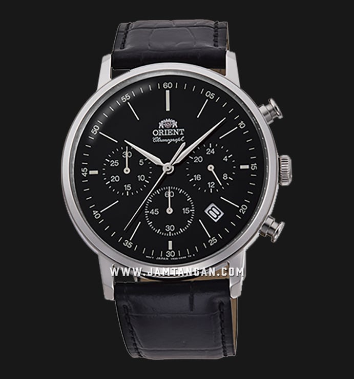 Orient Classic RA-KV0404B Chronograph Black Dial Black Leather Strap
