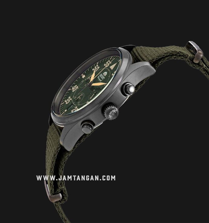 Orient Sports RA-KV0501E Chronograph Green Dial Green Army Nylon Strap