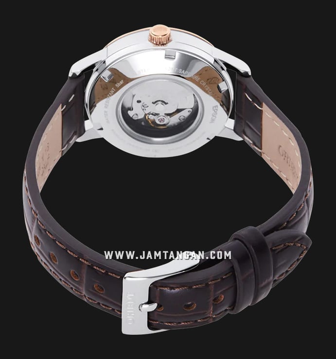 Orient Contemporary RA-NR2004S Bambino Automatic White Dial Dark Brown Leather Strap