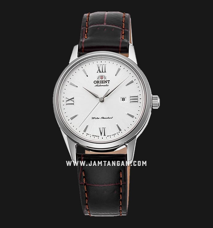 Orient Contemporary RA-NR2005S Symphony IV Automatic White Dial Dark Brown Leather Strap