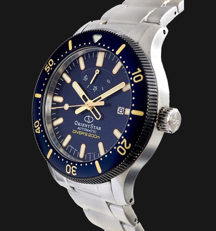 Orient Star Sport RE-AU0304L Automatic Men Blue Navy Dial Stainless Steel Strap + Extra Strap