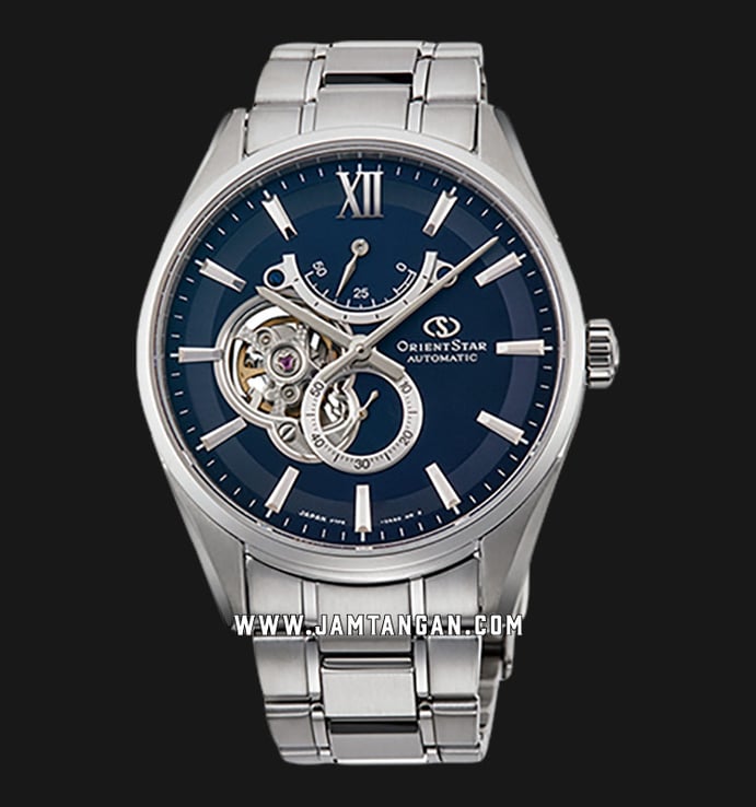 Orient Star Contemporary RE-HJ0002L Automatic Men Blue Dial Stainless Steel Strap