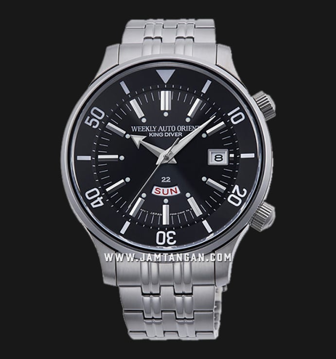 Orient Revival RN-AA0D01B Weekly Auto Orient King Diver 70th Anniversary Stainless Steel Strap