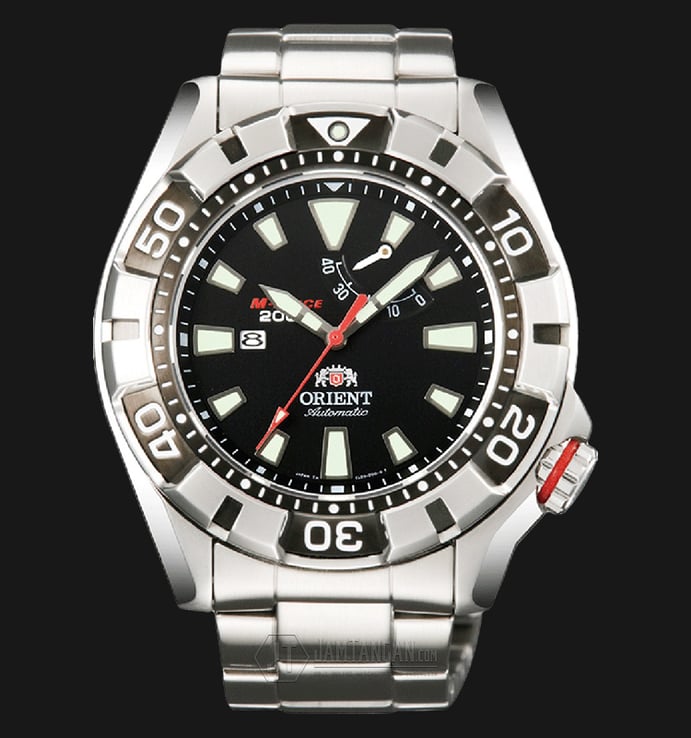 Orient M-Force SEL03001B Automatic Divers 200M Black Dial Stainless Steel Strap