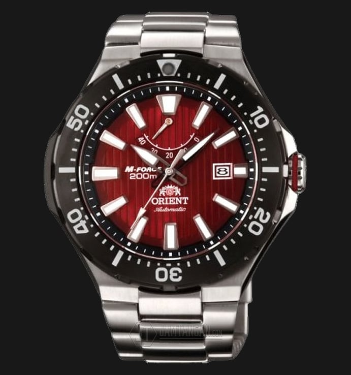 Orient M-Force Delta SEL07002H Automatic Red Diver 200M Stainless Steel
