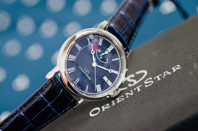 Orient Star SEL09003D Automatic Blue dial Blue Leather Strap