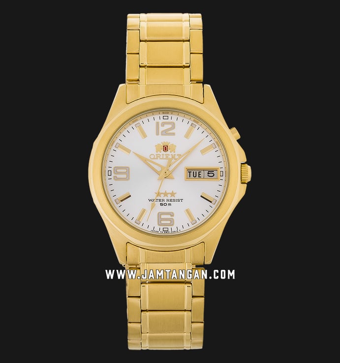 Orient SEM5C00TW Automatic Men Silver Dial Gold Stainless Steel