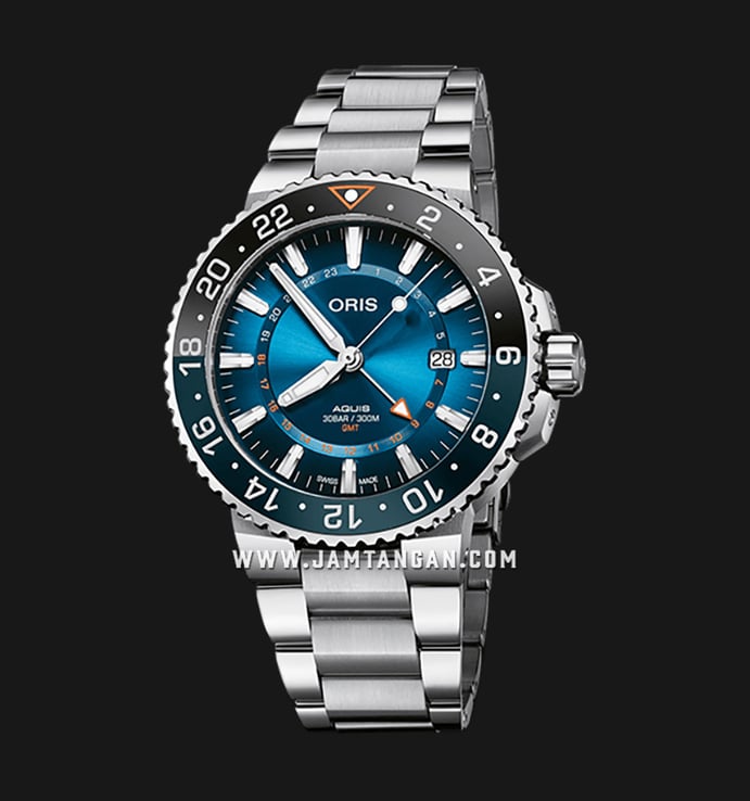 Oris Carysfort Reef 01-798-7754-4185-Set-MB Blue Dial Stainless Steel Strap Limited Edition