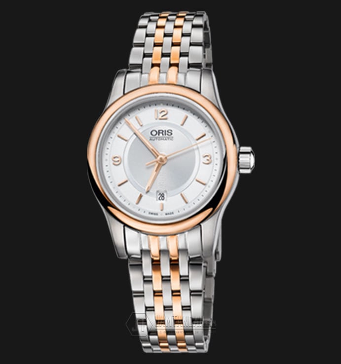 Oris Classic Date Rose Gold PVD Platted 561 7650 4331 MB 8 14 63