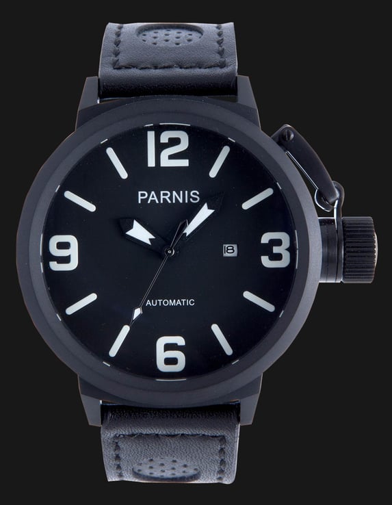 Parnis Automatic 50mm Black - Jam Tangan Pria Hitam
