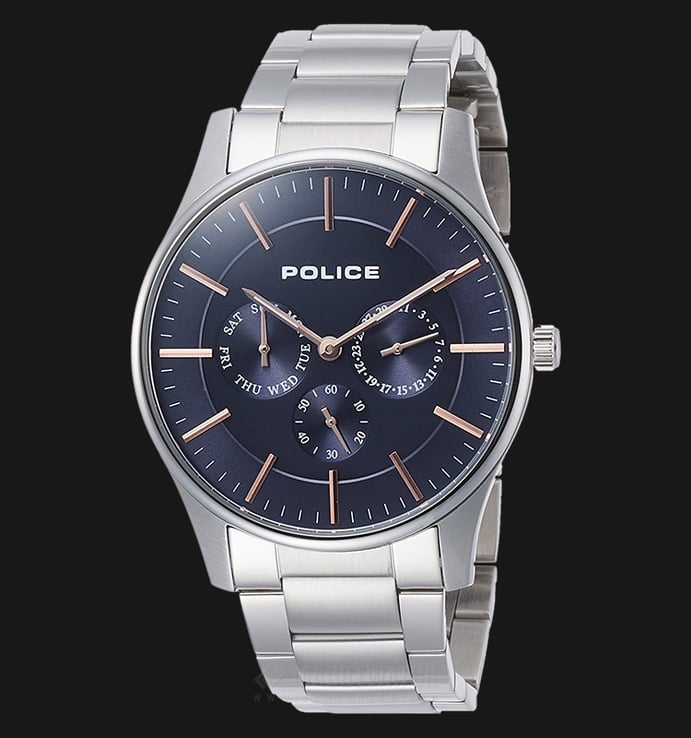 Police Courtesy PL.14701JS/03MA Men Blue Dial Stainless Steel Watch