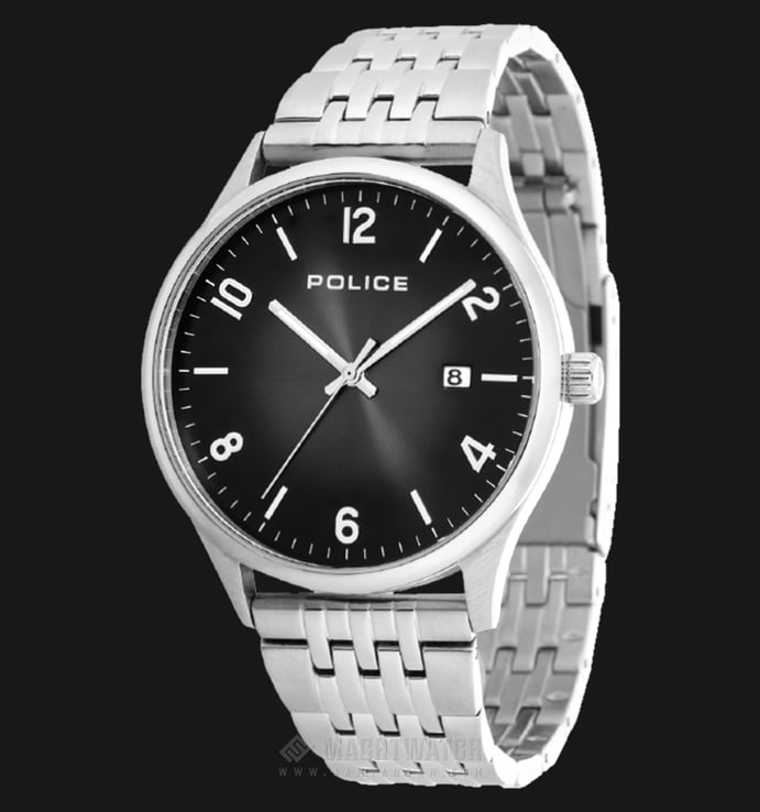 Police Eminent PL.14925JS/02M Black Dial Stainless Steel Case Stainless Steel Strap