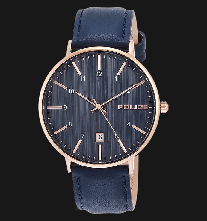 Police Polaris PL.15303JSR/03 Men Blue Dial Blue Leather Watch