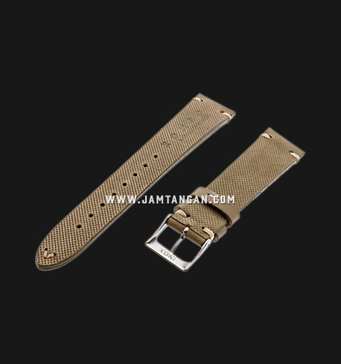 Strap Romeo Handmade in Italy 20mm Brown Leather Silver Buckle 112AI20-20X16