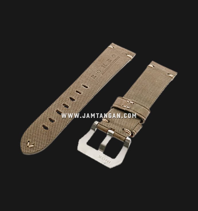 Strap Romeo Handmade in Italy 22mm Brown Leather Silver Buckle 112AI20-22X20