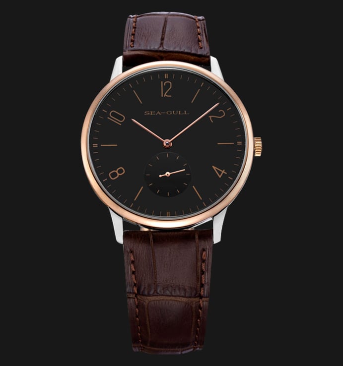 Seagull 219.612 - Automatic Mechanical Brown Leather