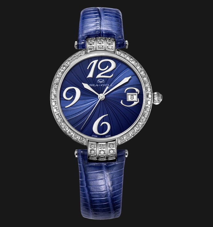 Seagull 719.752LBE - Automatic Mechanical Blue Leather