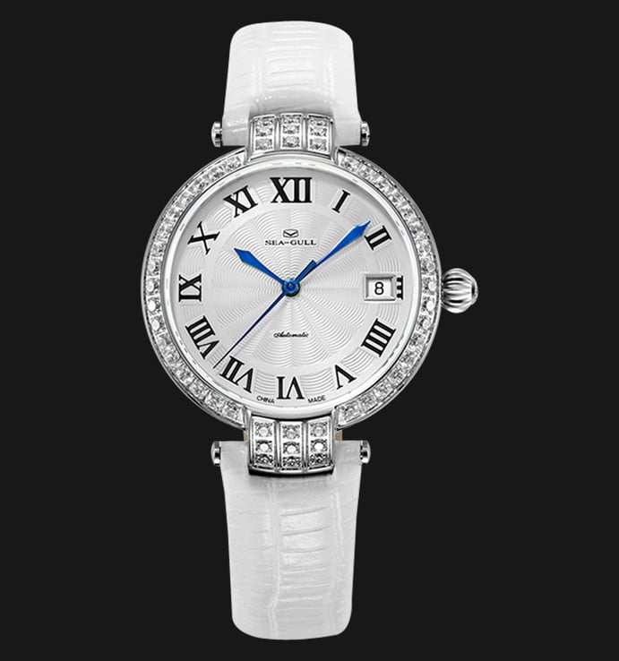Seagull 719.752LWH - Automatic Mechanical White Leather
