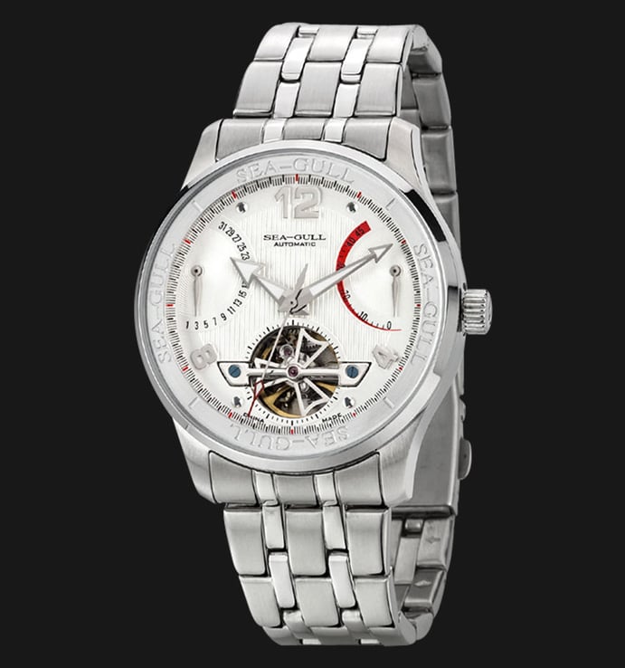 Seagull 816.350 - Automatic Mechanical Open Heart Stainless Steel