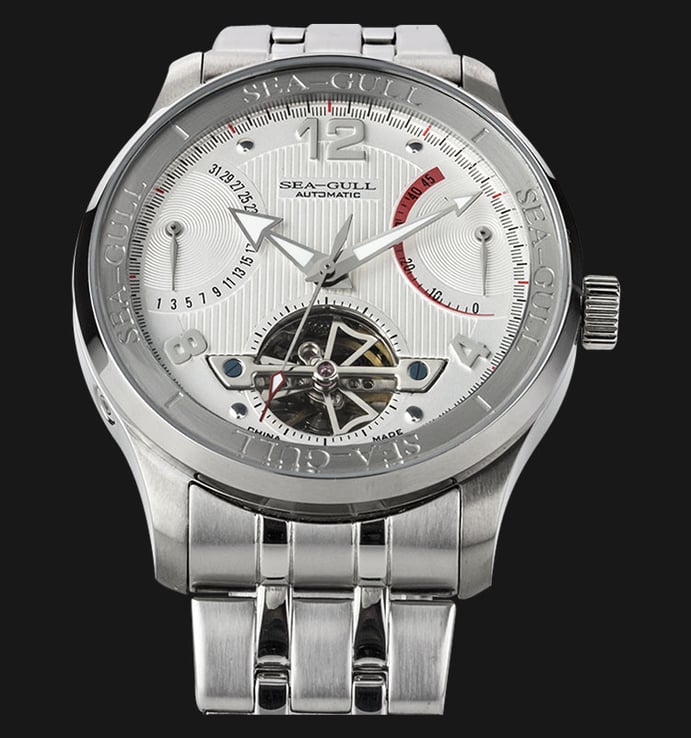 Seagull 816.350 - Automatic Mechanical Open Heart Stainless Steel