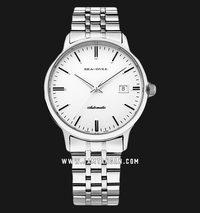Seagull 816.362 Classic Automatic Mechanical Silver Dial Stainless Steel Strap