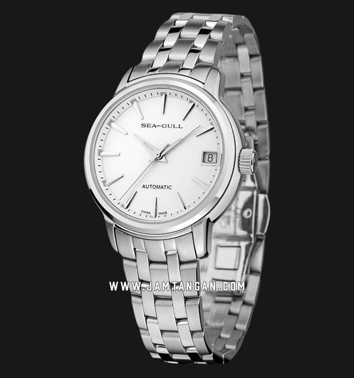 Seagull 816.421L Classic Automatic Mechanical Silver Dial Stainless Steel Strap