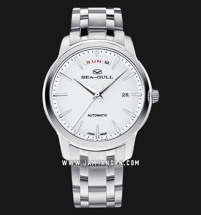 Seagull 816.422 Classic Automatic Mechanical Silver Dial Stainless Steel Strap
