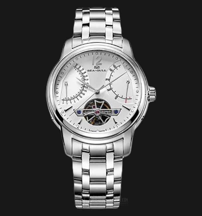Seagull 816.426-WH Automatic Mechanical Date Flying Wheel Stainless Steel