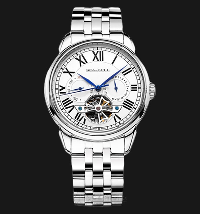 Seagull 816.520 Automatic Mechanical Day Date Flying Wheel Stainless Steel