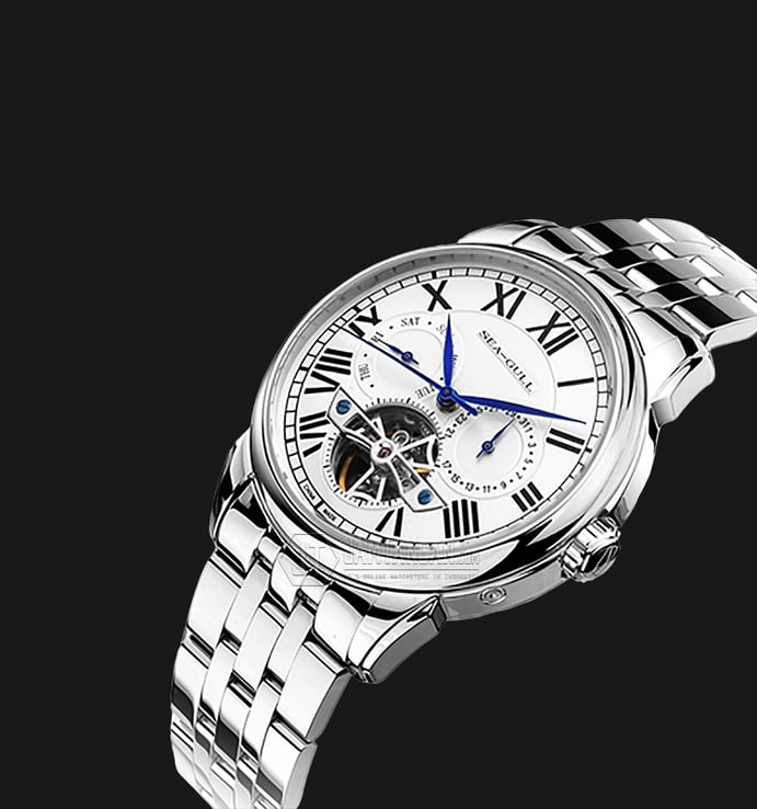 Seagull 816.520 Automatic Mechanical Day Date Flying Wheel Stainless Steel