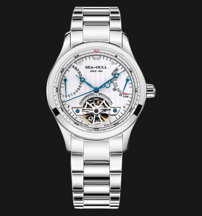 Seagull M163S - Automatic Mechanical Open Heart Stainless Steel