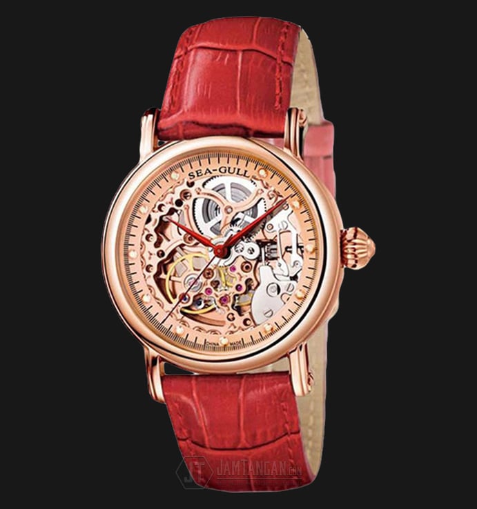 Seagull M182SGK-RD Automatic Mechanical Skeleton Dial Rose Gold Stainless Steel
