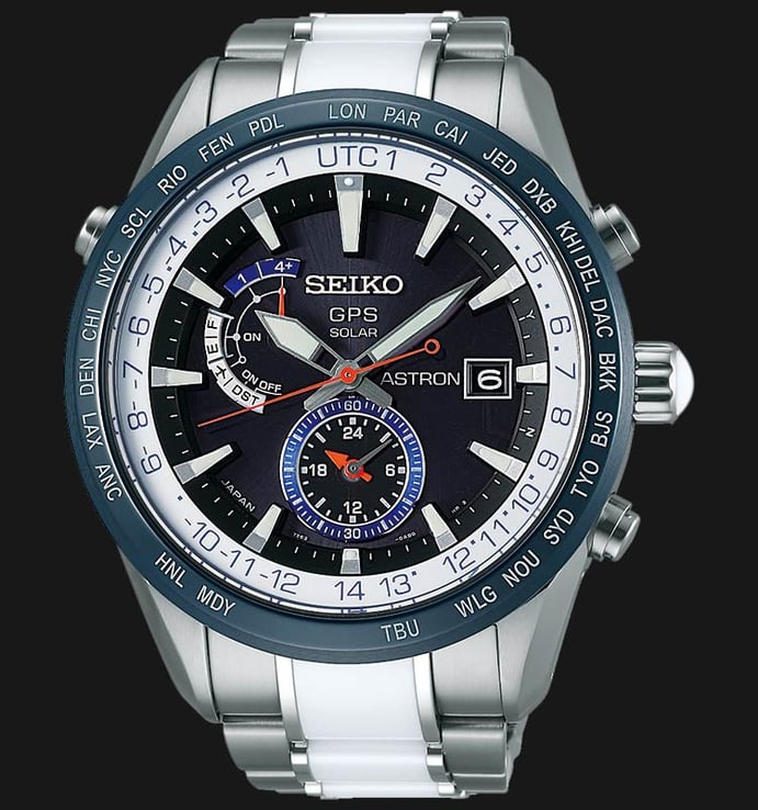 Seiko Astron SAS029J Limited Edition GPS Solar World Time 7X Titanium Bracelet