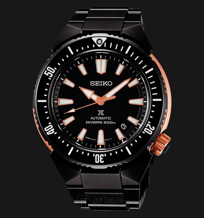 Seiko Diver SBDC041J1 Transocean Automatic Black Dial Stainless Steel (JDM)
