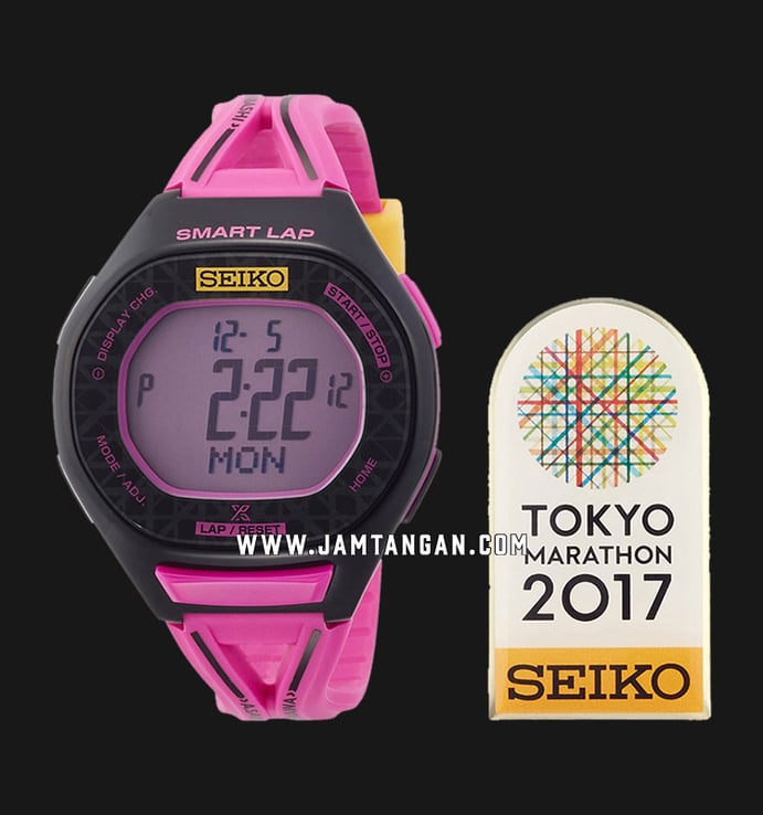 Seiko Prospex SBEH013 Smart Lap Marathon 2017 Pink Resin Case
