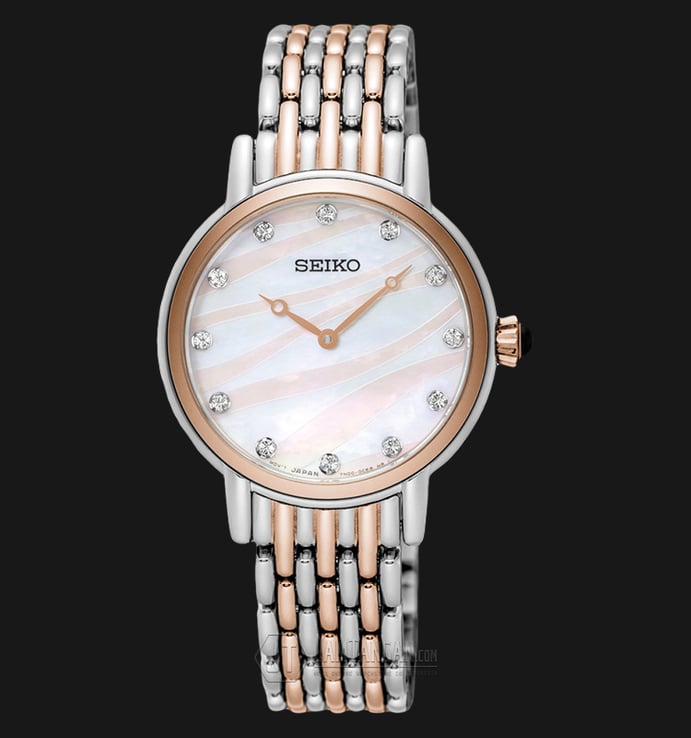 Seiko Classic SFQ806P1 White Dial Stainless Steel Bracelet
